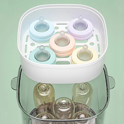 Baby Electric Steam Bottle Sterilizer Feeding Bottle Sterilizers Milk Warmer Electric Kid Bottle Sanitizer with Timer