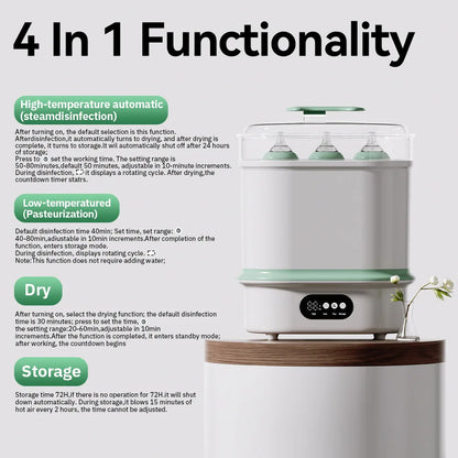 Large Size Electric Steam Baby Bottle Sterilizer And Dryer Sanitizes Baby Bottles Pacifiers Breast Pump Parts Kid Milk Heater