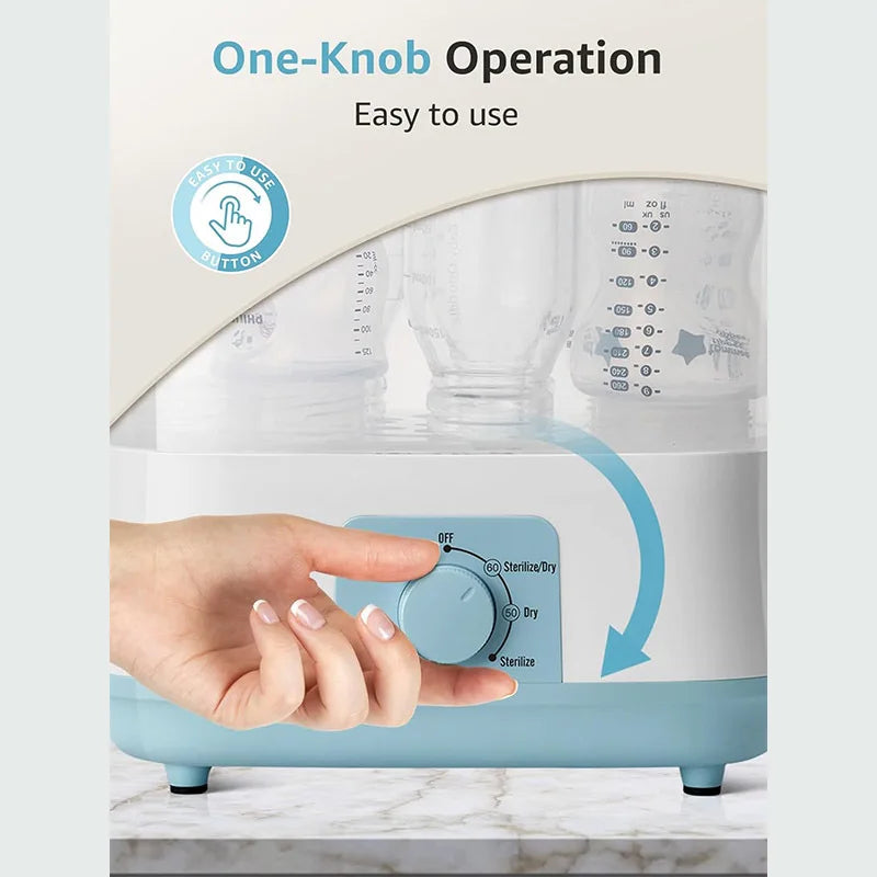 Baby Feeding Bottle Sterilizers Dryer Heater Electric Steam Sanitizer Large Bottle Steamer High temperature sterilization