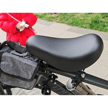 Front Mounted Child Bike Seat with Guardrail & Foot Pedals – Safe Toddler Bicycle Seat for Kids 1-5 Years, 66 lbs Capacity, Fits Most Mountain & City Bikes