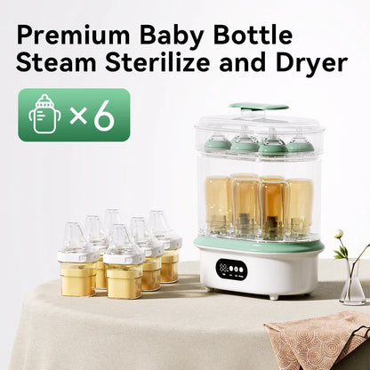 Large Size Electric Steam Baby Bottle Sterilizer And Dryer Sanitizes Baby Bottles Pacifiers Breast Pump Parts Kid Milk Heater