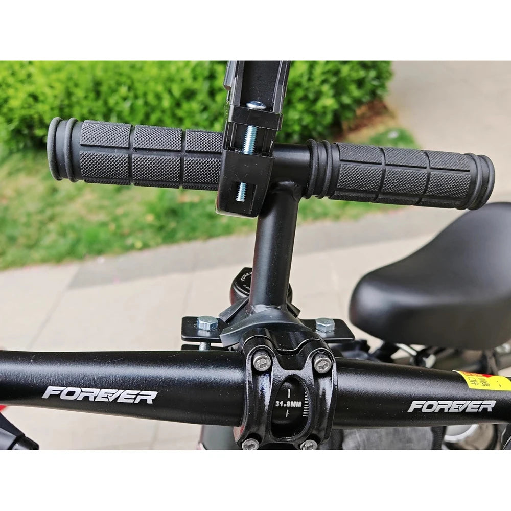 Front Mounted Child Bike Seat with Guardrail & Foot Pedals – Safe Toddler Bicycle Seat for Kids 1-5 Years, 66 lbs Capacity, Fits Most Mountain & City Bikes