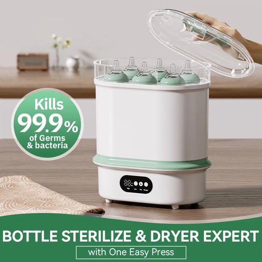Large Size Electric Steam Baby Bottle Sterilizer And Dryer Sanitizes Baby Bottles Pacifiers Breast Pump Parts Kid Milk Heater